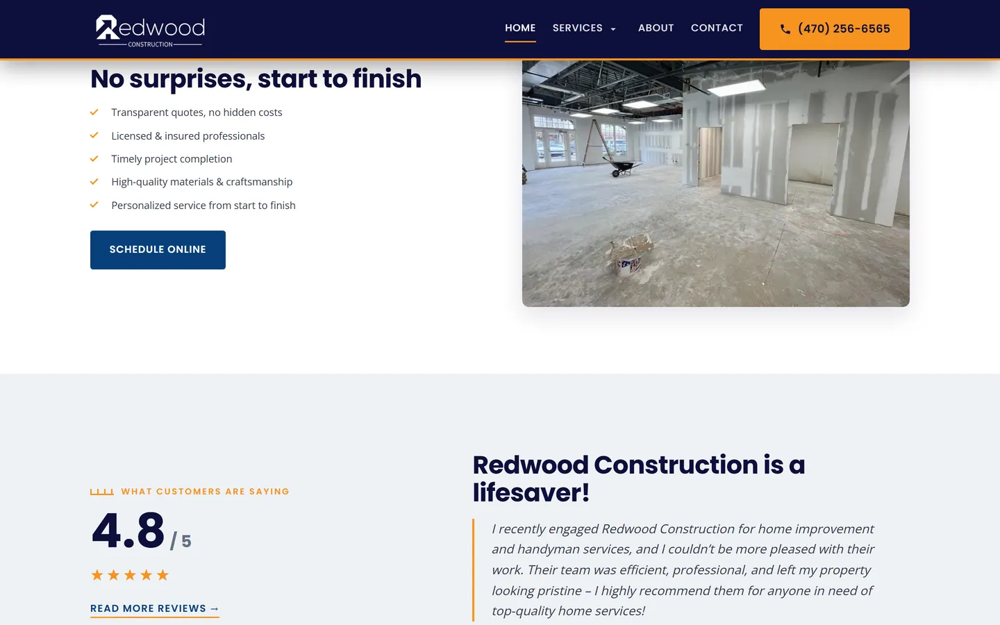 Redwood Construction, detail 2
